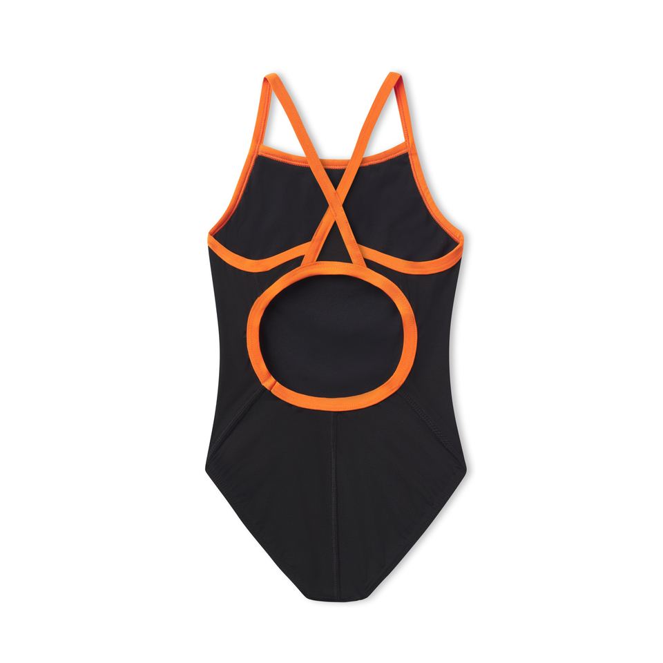 Women's Flyback Youth Training Suit One Piece Orange