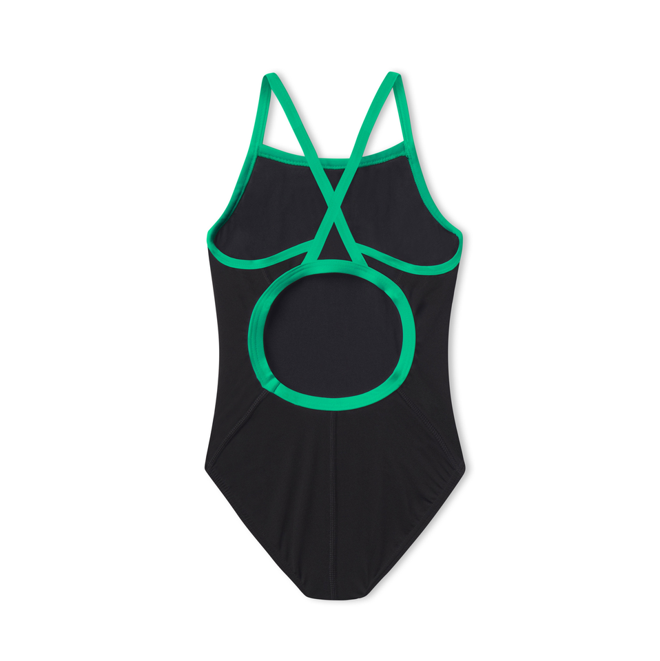 Women's Flyback Youth Training Suit One Piece - Green