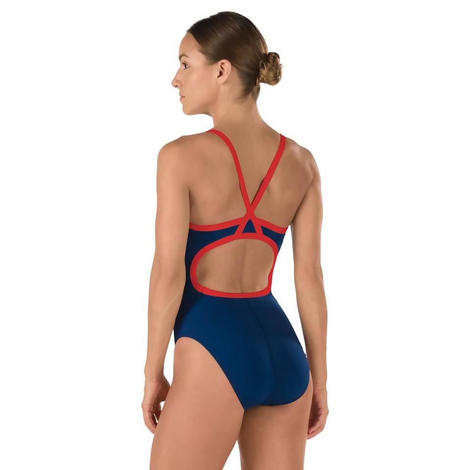 Women's Endurance+ Solid Flyback Training One Piece Navy