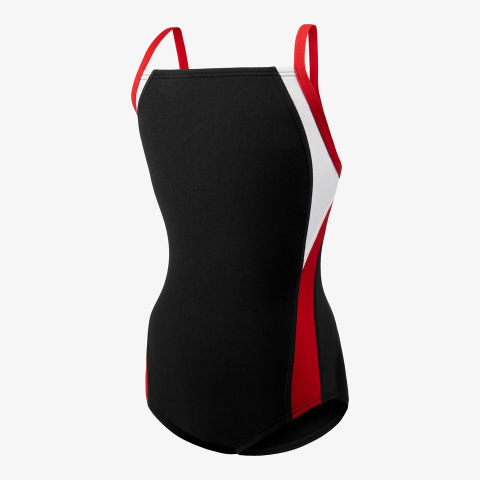 Girl's Endurance+ Splice Cross Back One Piece  Red