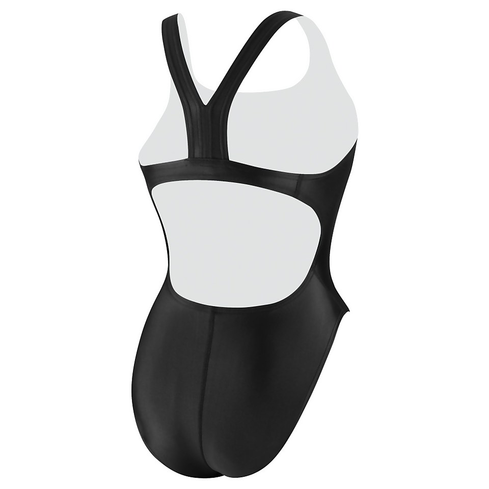 Girl's Solid Youth Super Pro One Piece Black
