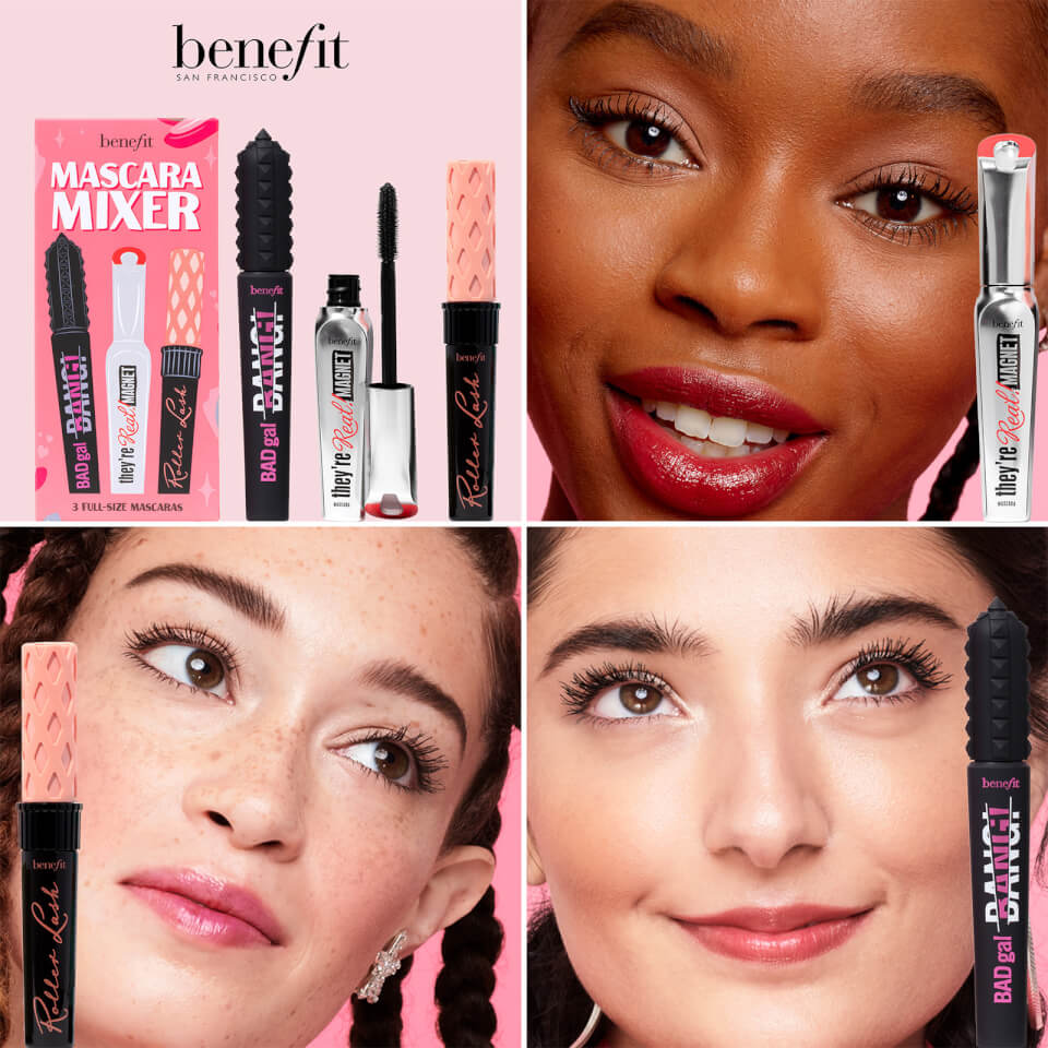 benefit Mascara Mixer Lengthening, Volumising and Curling Mascara Trio Gift Set FREE Delivery