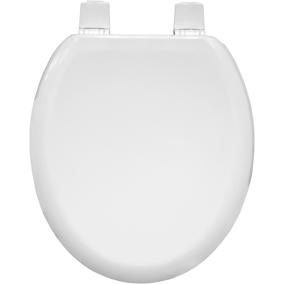 Bemis Stockton Wooden Toilet Seat Dove Grey Homebase
