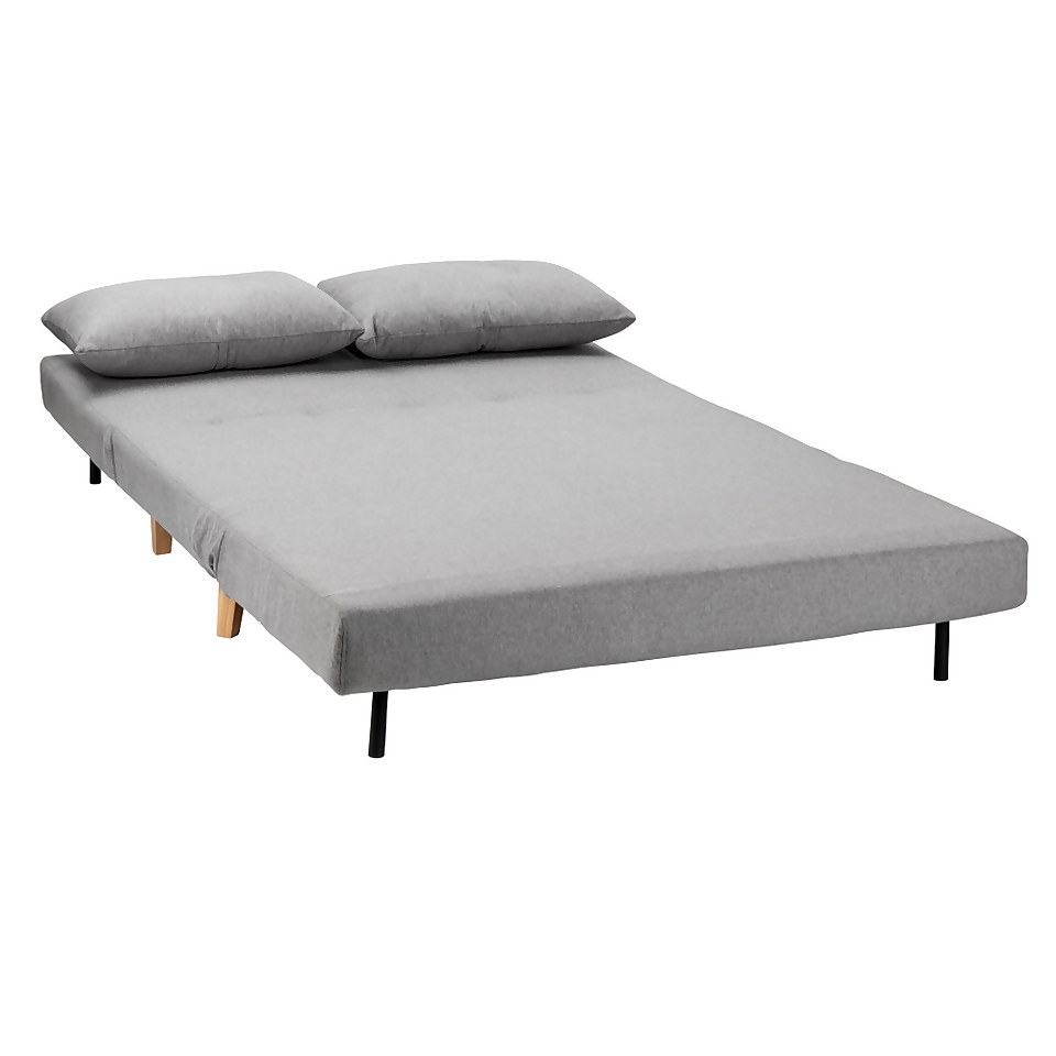 Freya Folding Sofa Bed Grey Homebase