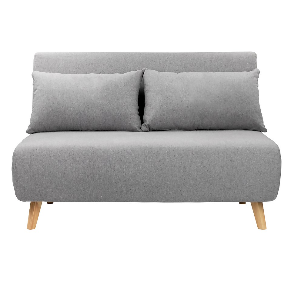 Freya Folding Sofa Bed Grey Homebase