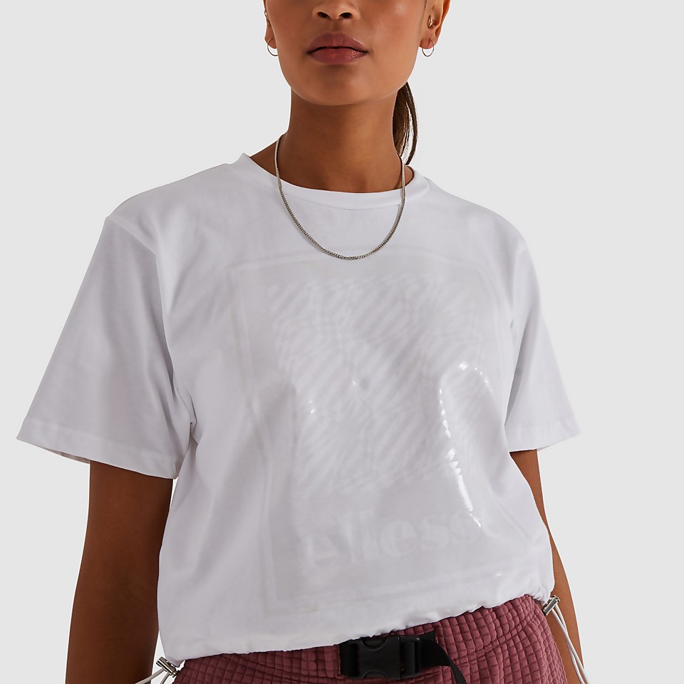 Women's Almond Crop T-Shirt White