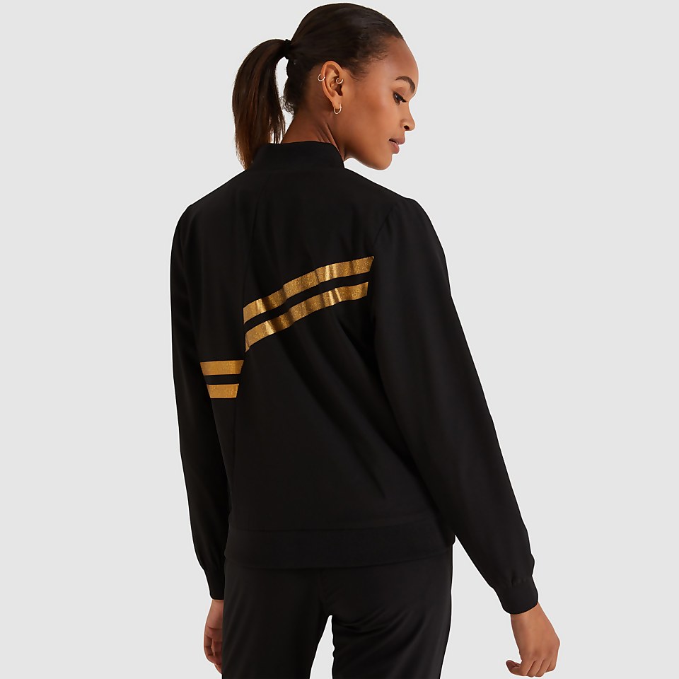 Women's Partial Track Top Black