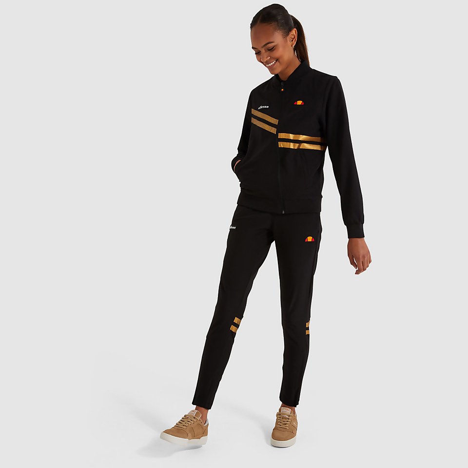 Women's Partial Track Top Black