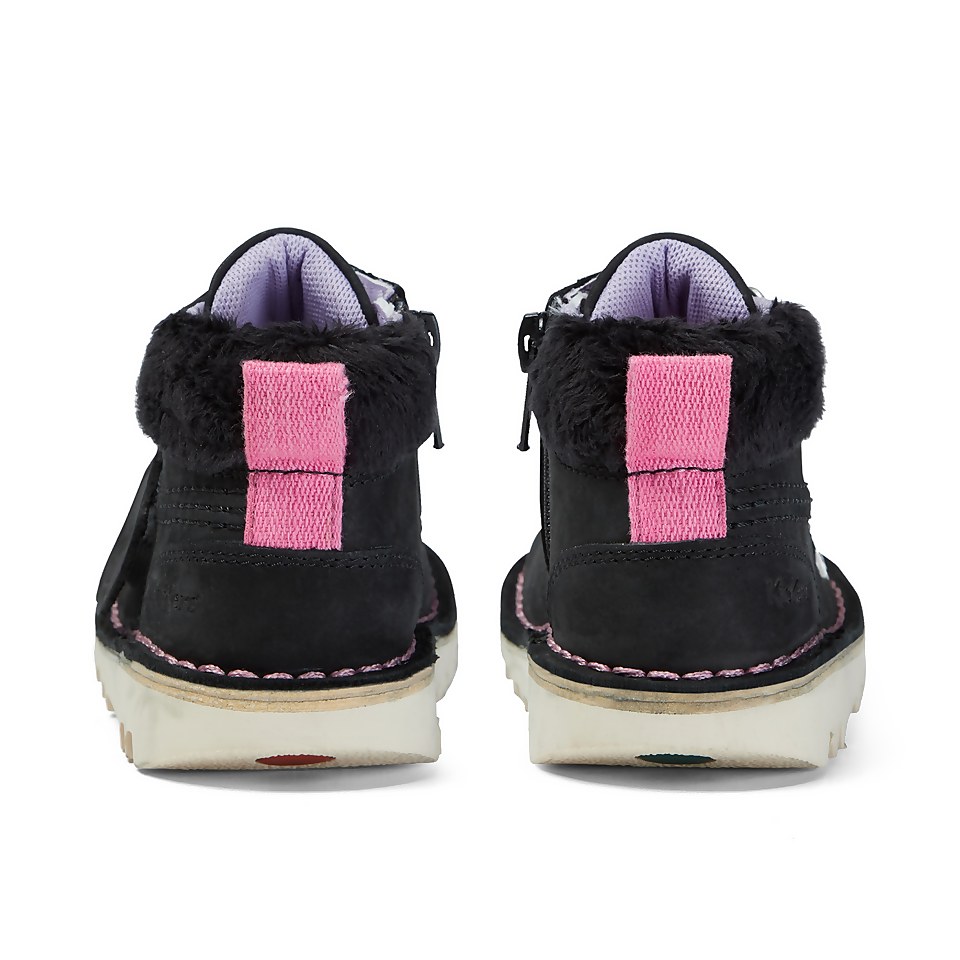 Infant Girls Kick Hi Winter Nubuck Black