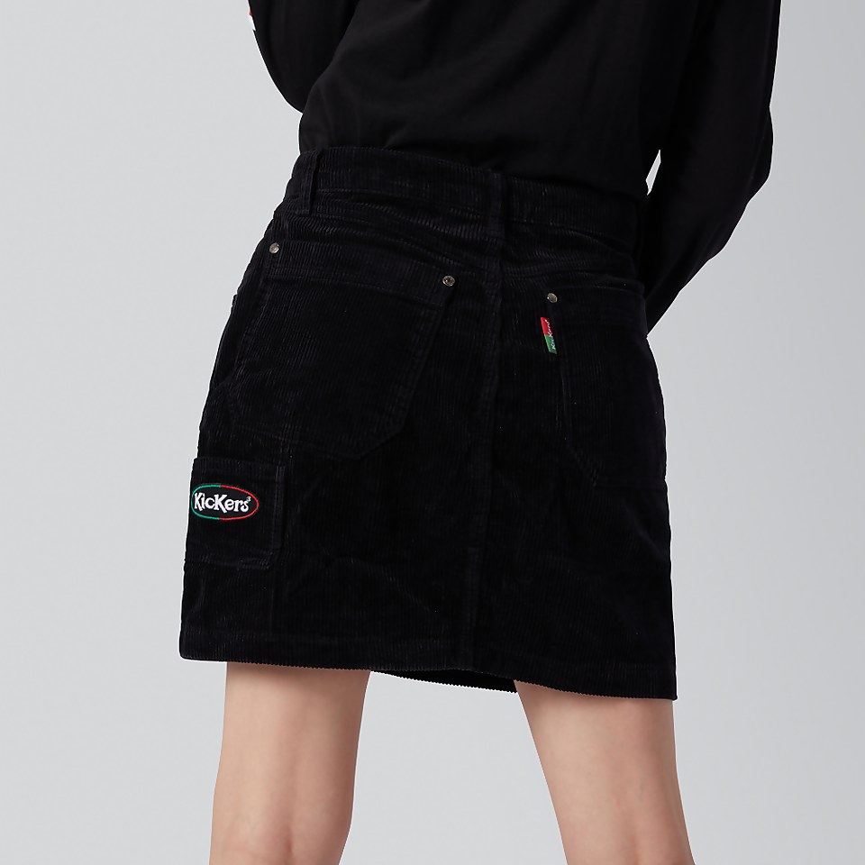 Women's Mini Corduroy Skirt Black