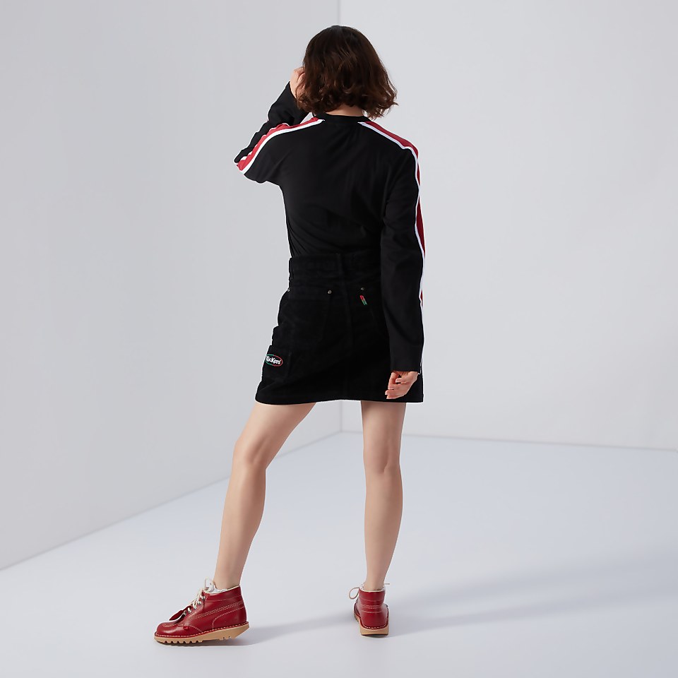 Women's Mini Corduroy Skirt Black