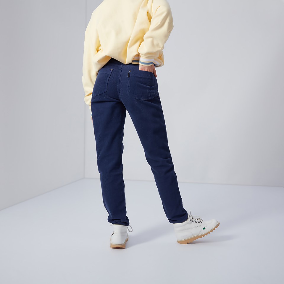 Women's Slim leg navy cord trouser Navy