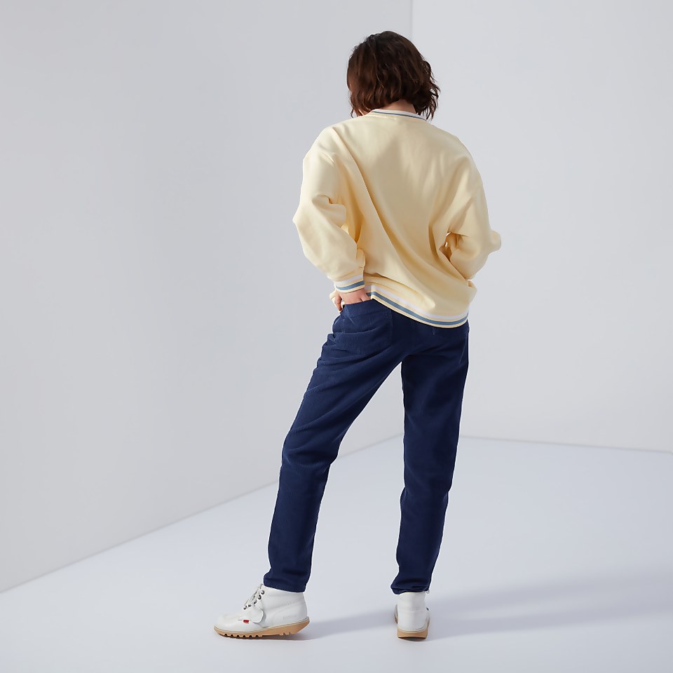 Women's Slim leg navy cord trouser Navy