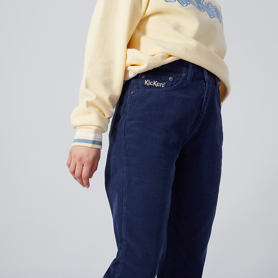 Women's Slim leg navy cord trouser Navy