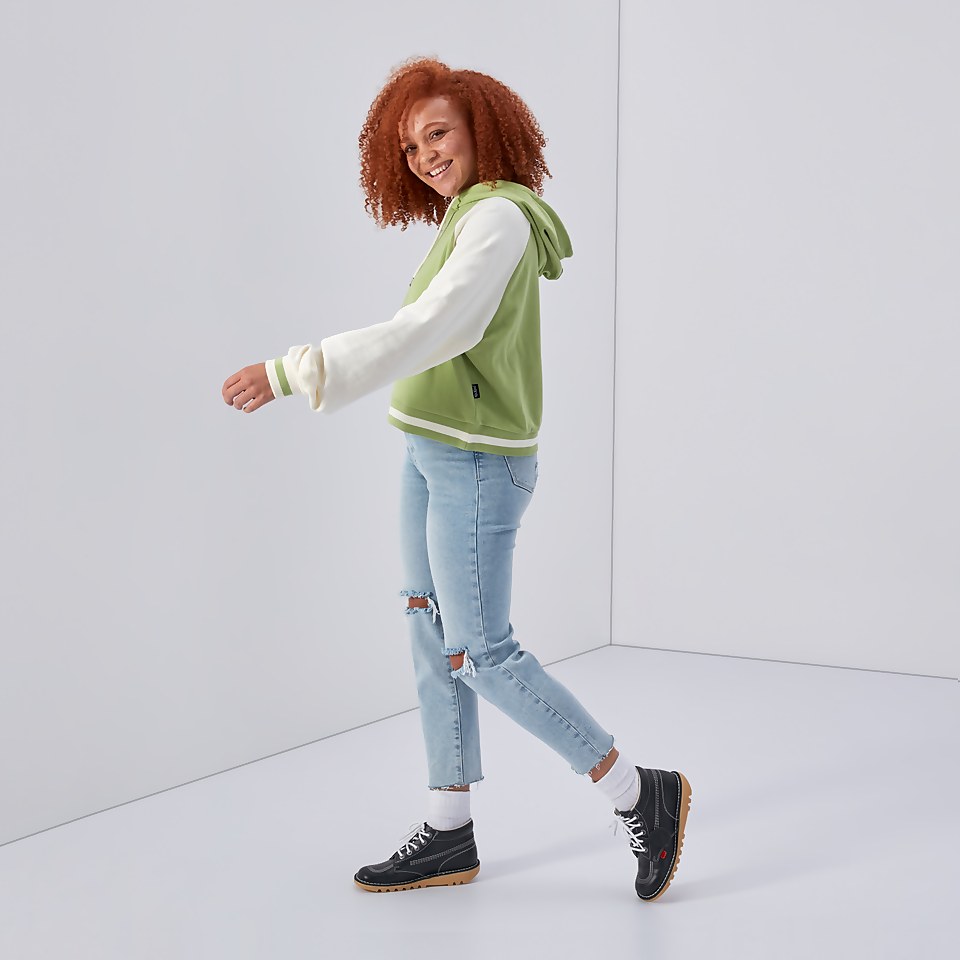 Women's Cropped Hoodie Lime