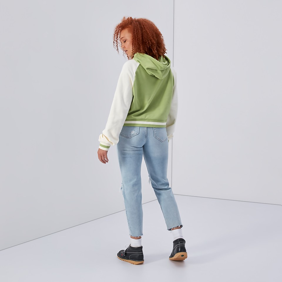 Women's Cropped Hoodie Lime