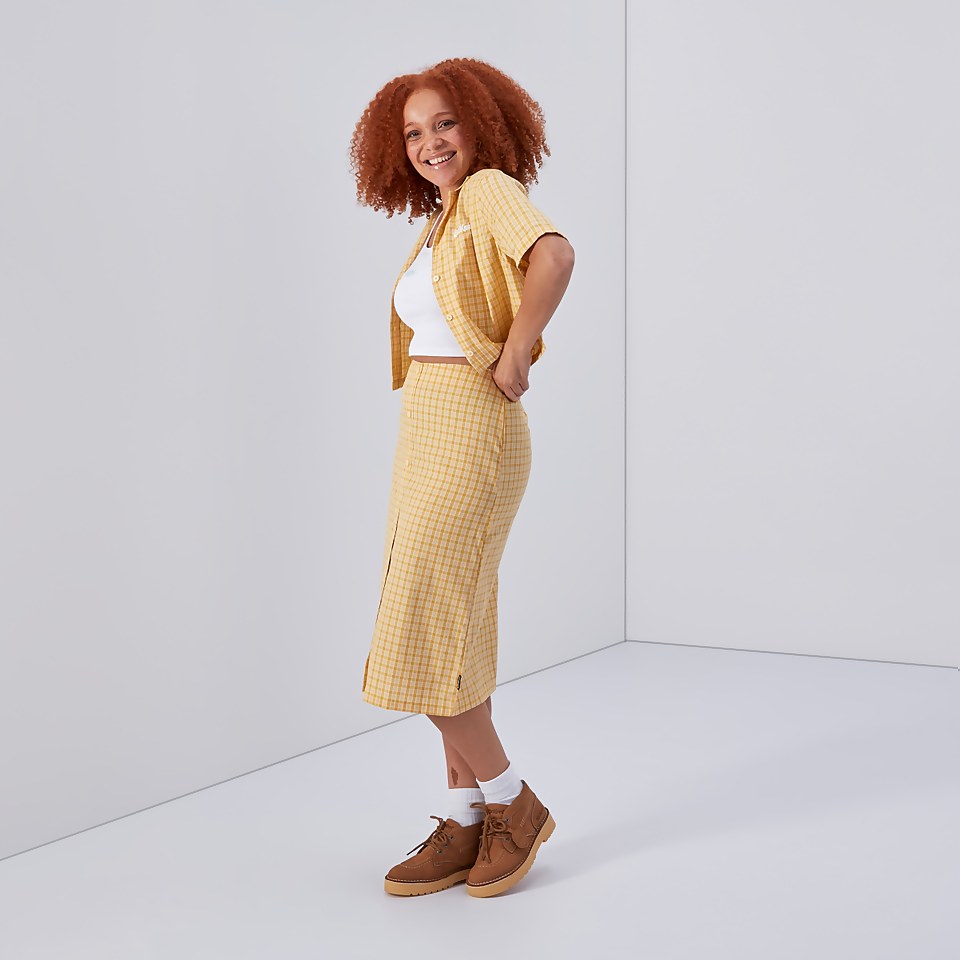 Women's Cropped Shirt Yellow