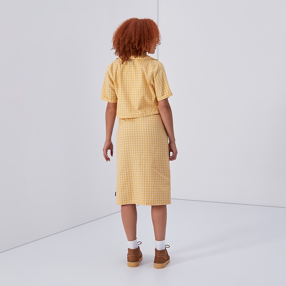 Women's Cropped Shirt Yellow
