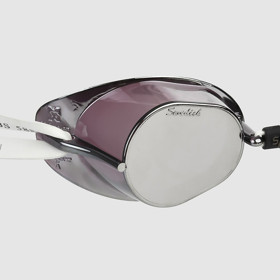 Lunettes de natation suédoises Adulte Mirror noir/argent