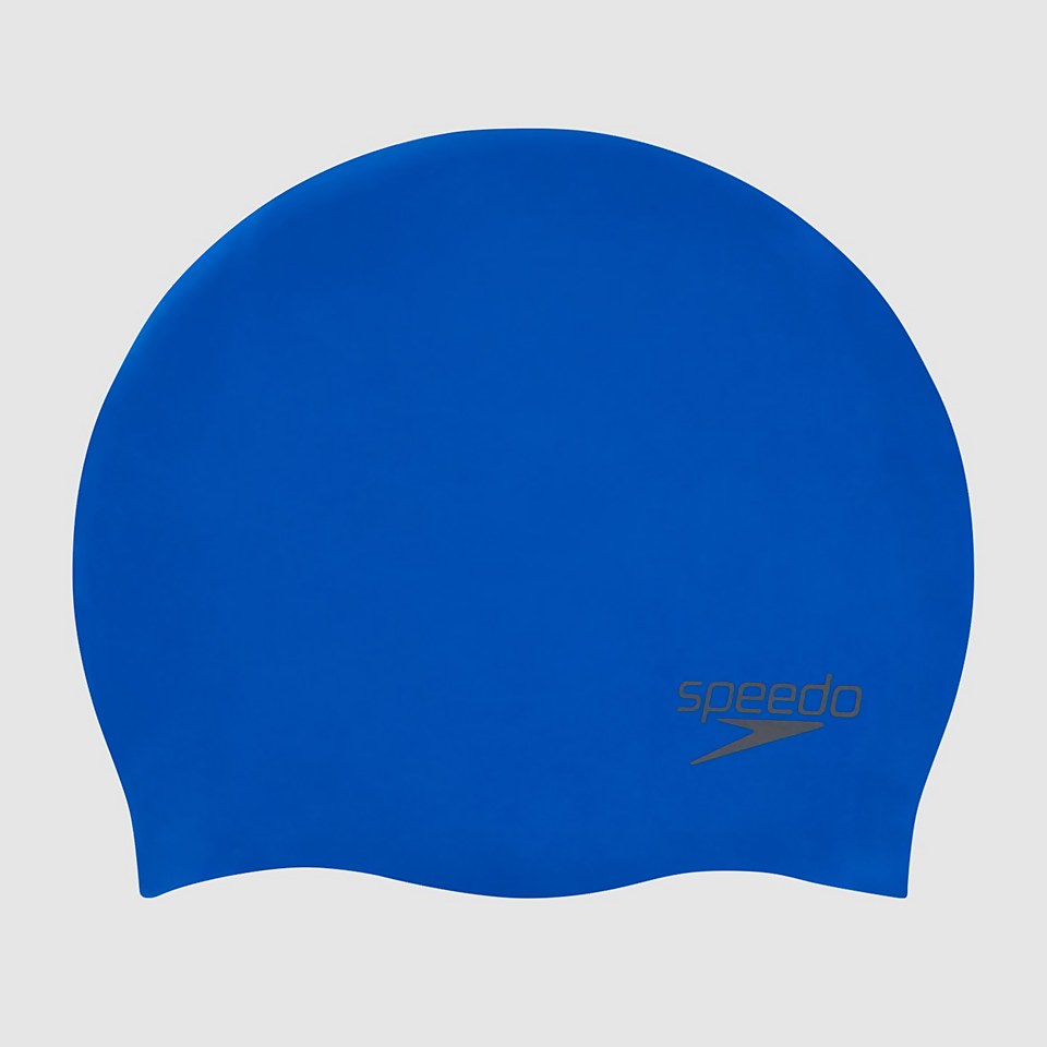 Adult Plain Moulded Silicone Cap Blue