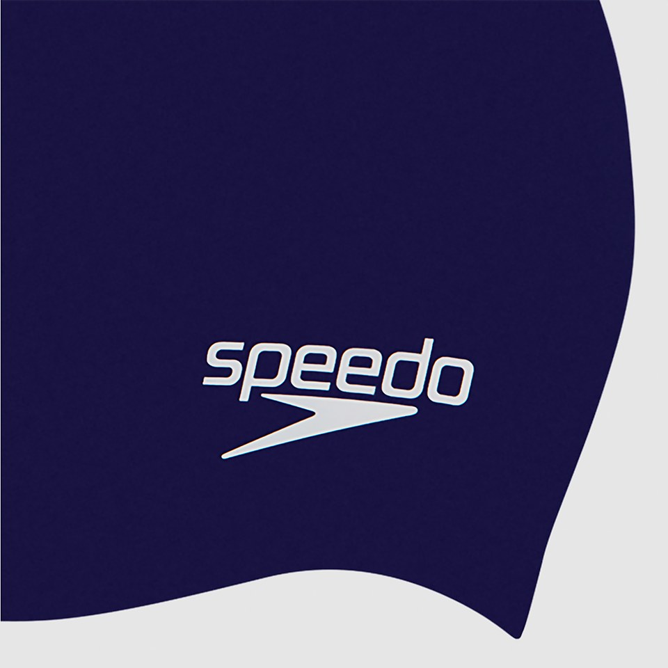 Junior Plain Moulded Silicone Cap Navy