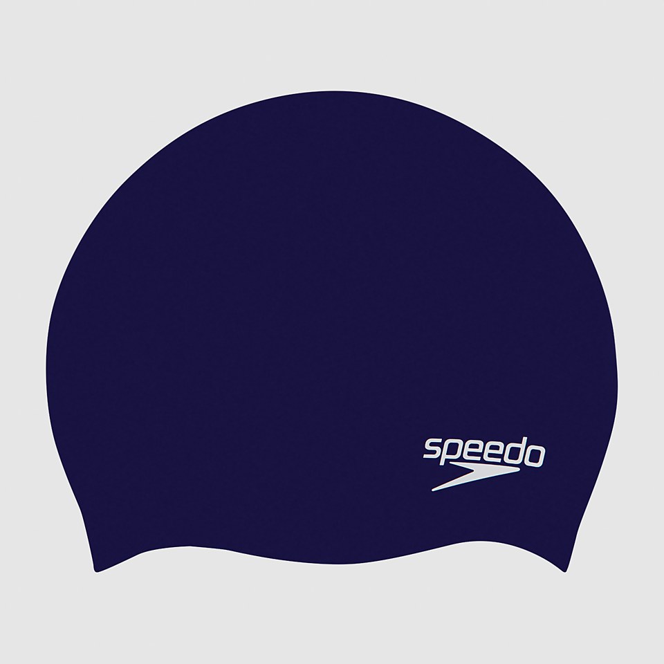 Junior Plain Moulded Silicone Cap Navy