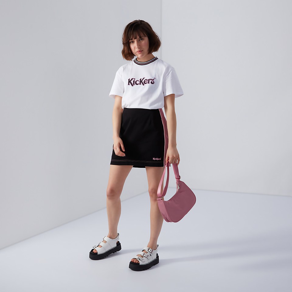Women's Side Stripe Skirt Pink/Black