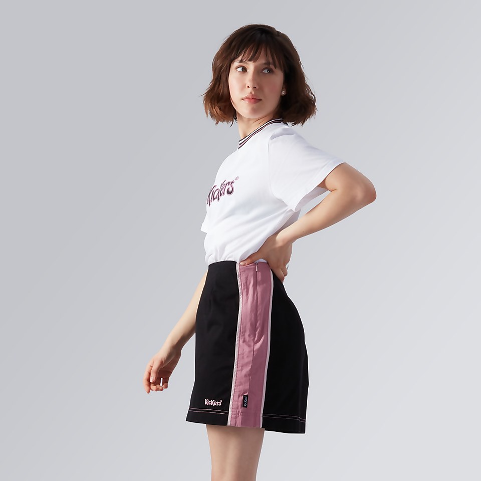 Women's Side Stripe Skirt Pink/Black