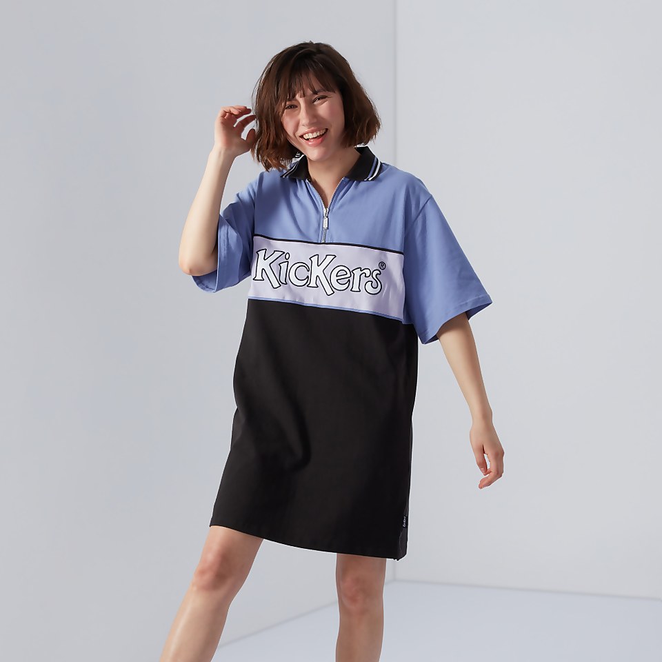 Women's Panelled Polo Dress Lilac