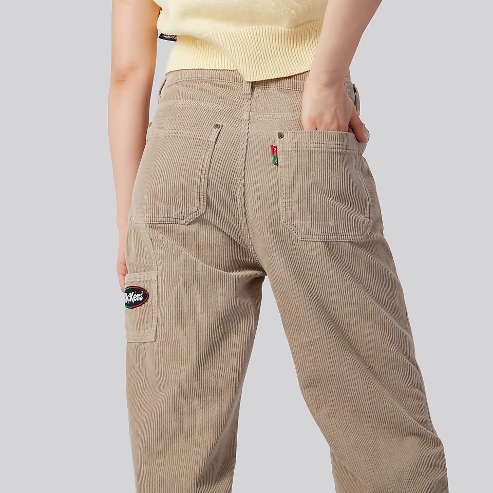Women's Straight Leg Cord Trousers Beige