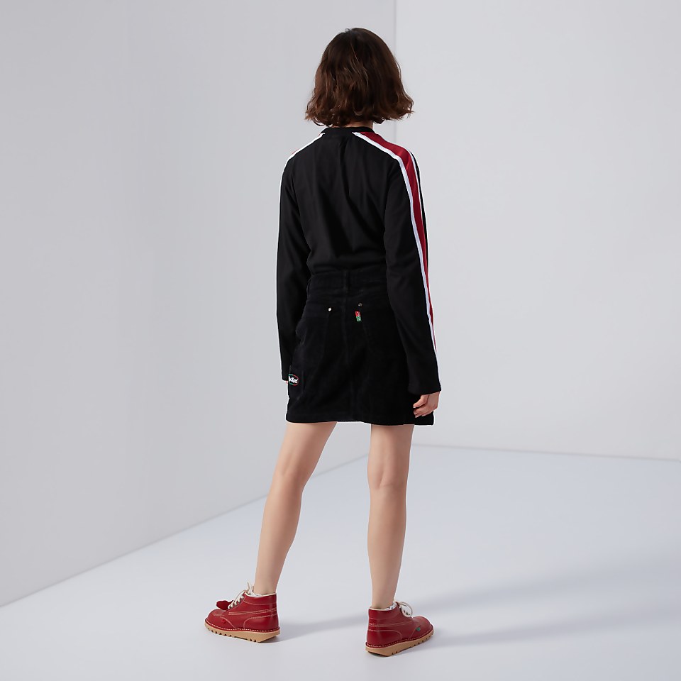 Women's Side Stripe Long Sleeve T-shirt Black