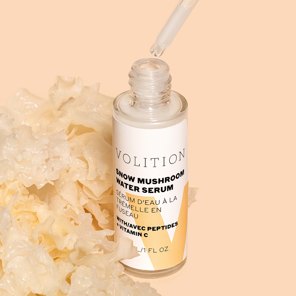 Volition Beauty Snow Mushroom Water Serum with Peptides and Vitamin C 1 oz