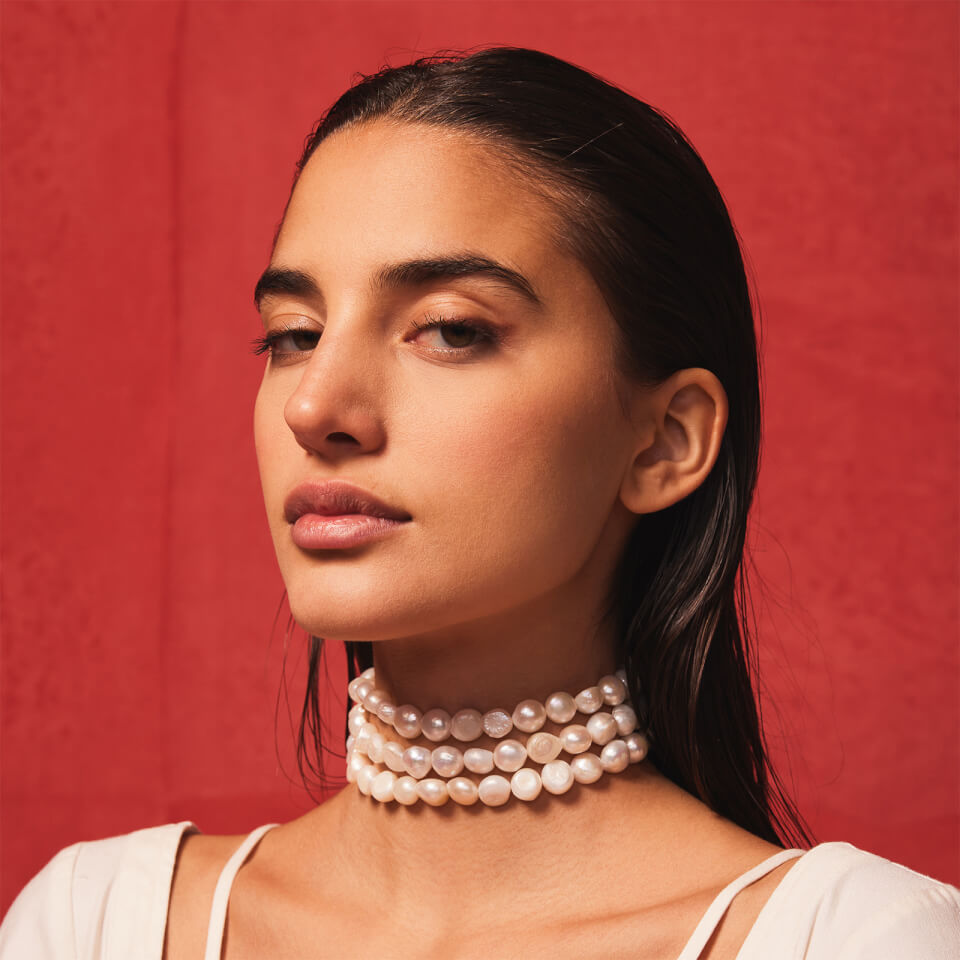Cult Gaia Women's Nora Choker - Pearl