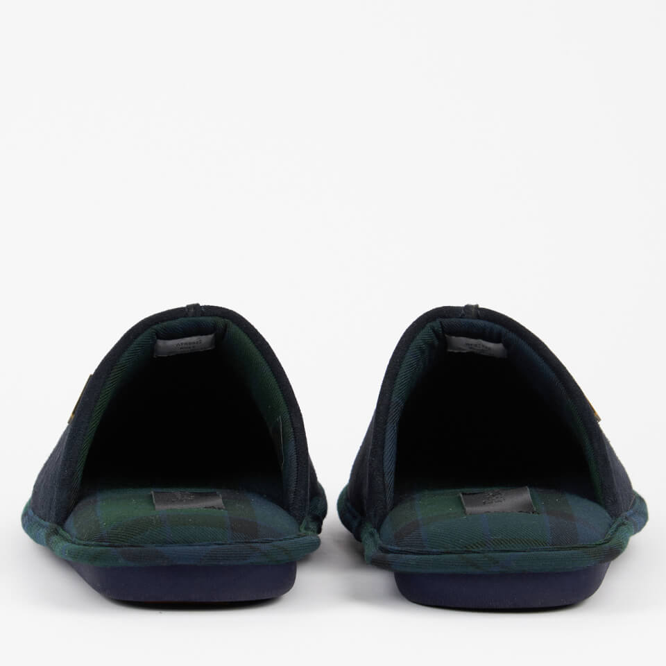 Barbour Men's Foley Suede Slippers - Navy