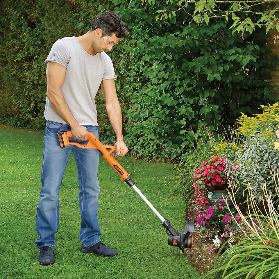 Black and decker 25cm strimmer lithium online
