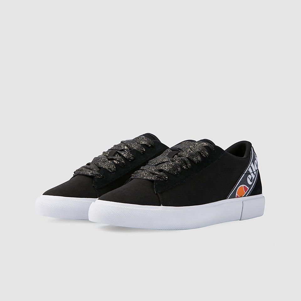 Womens Massimo Trainer Black Glitter