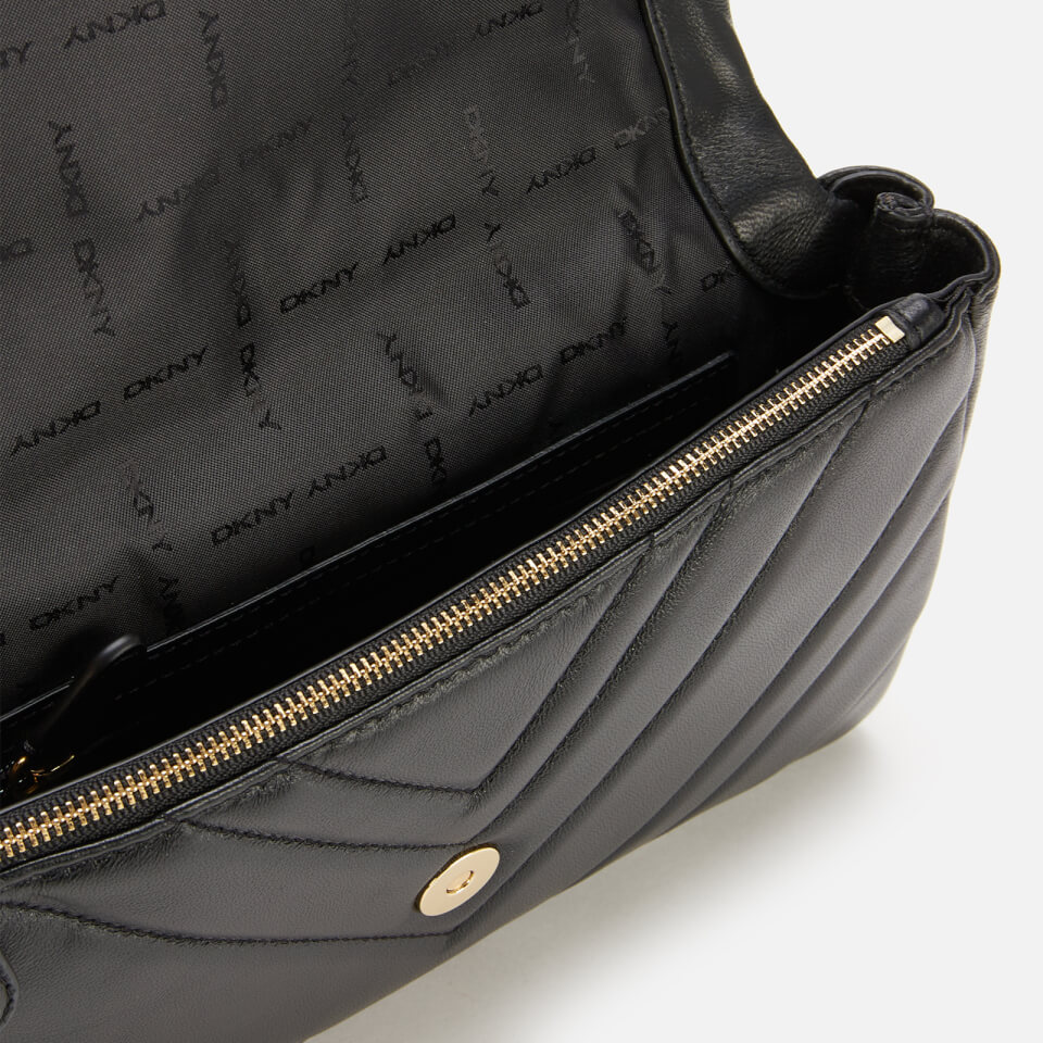 DKNY Women's Vivian Quilted Shoulder Bag - Black