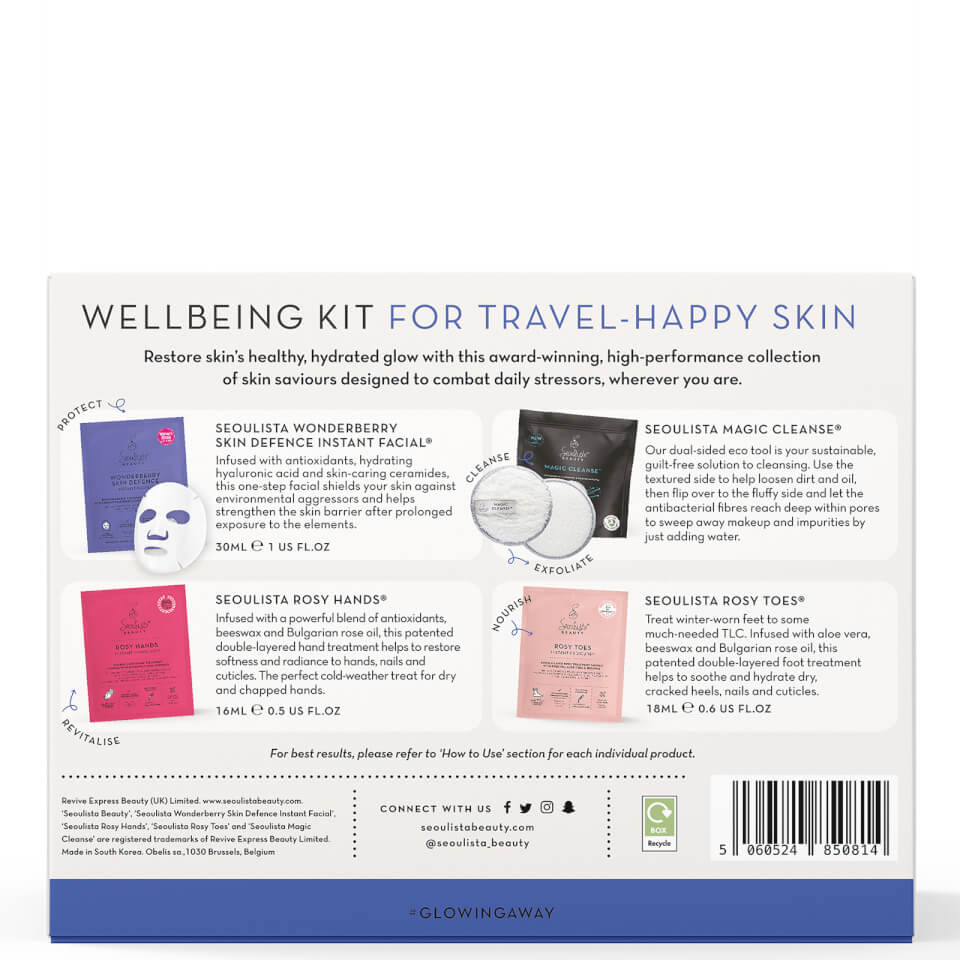 Seoulista Beauty Glowing Away Wellbeing Kit - Travel-Happy Skin