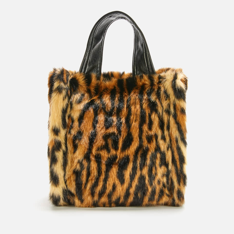 Stand Studio Women's Lucille Bag - Faux Fur Leo