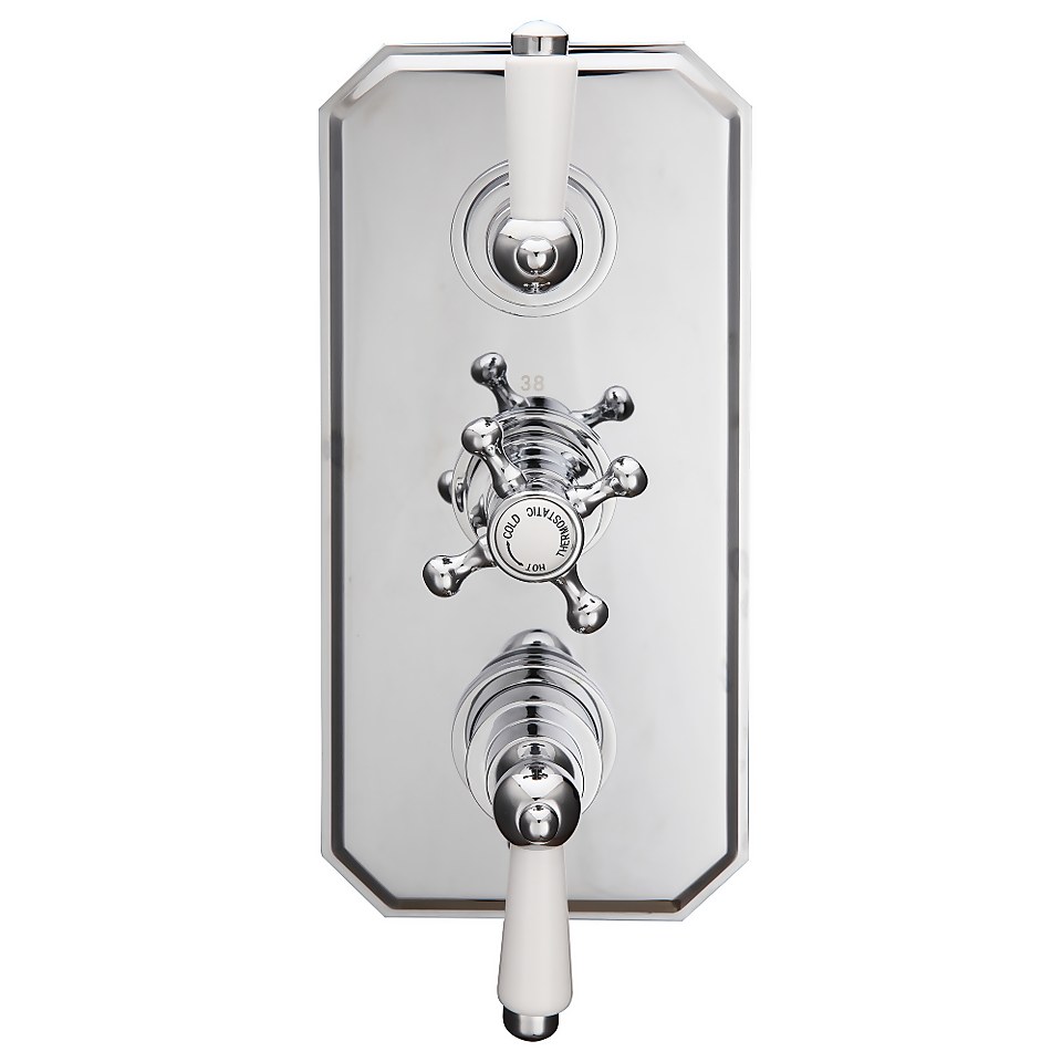 Bathstore Traditional Double Outlet Thermostatic Shower Valve