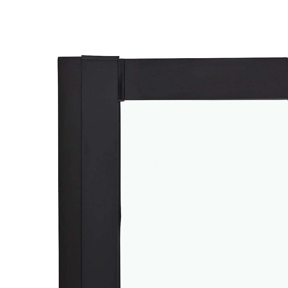 Bathstore Noir Black Offset Quadrant Shower Enclosure - 1100mm (6mm Glass)