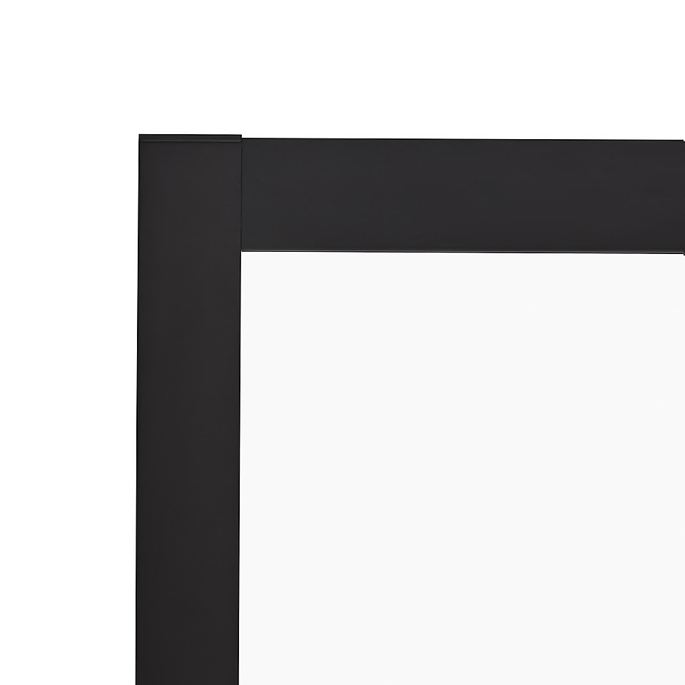 Bathstore Noir Black Shower Enclosure Side Panel - 800mm (6mm Glass)