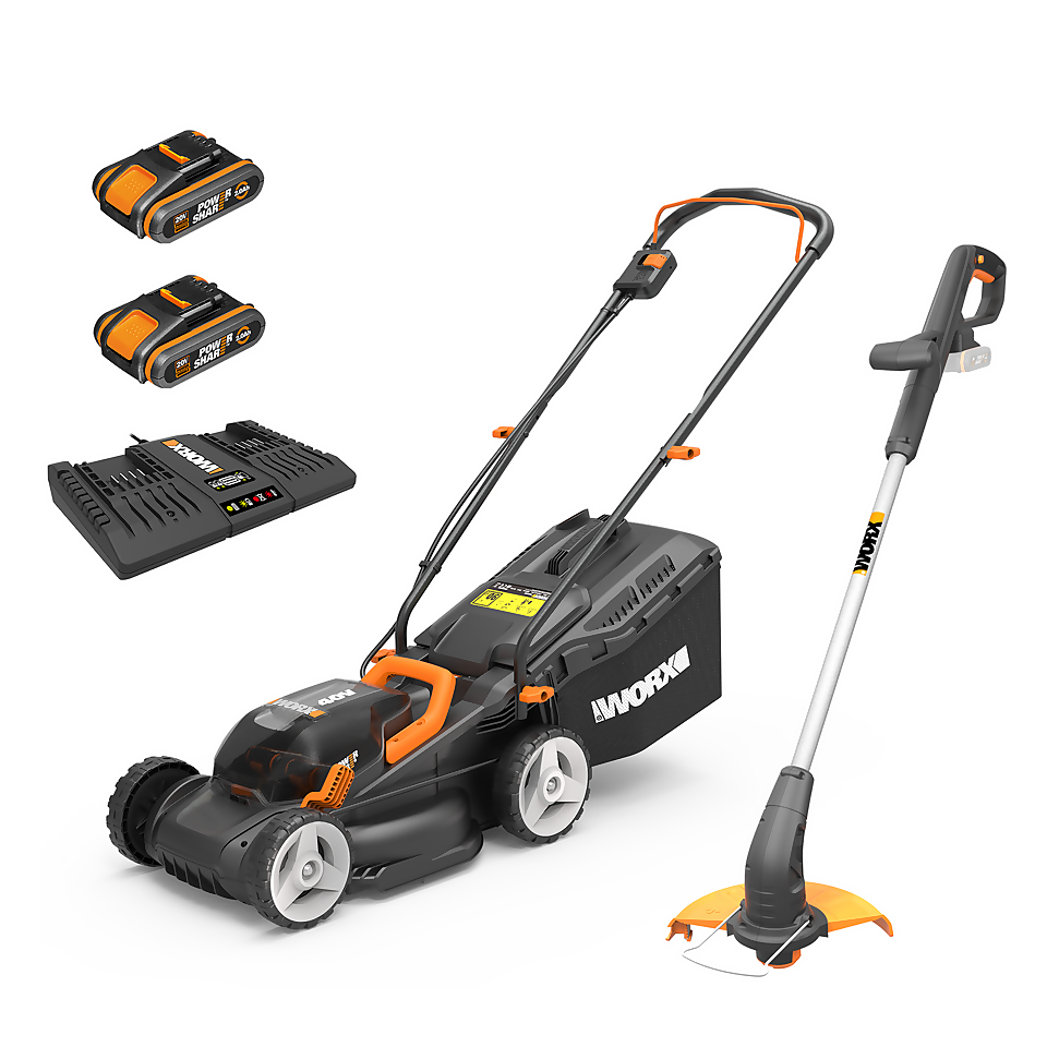 Worx cordless lawn mower wg927e outlet