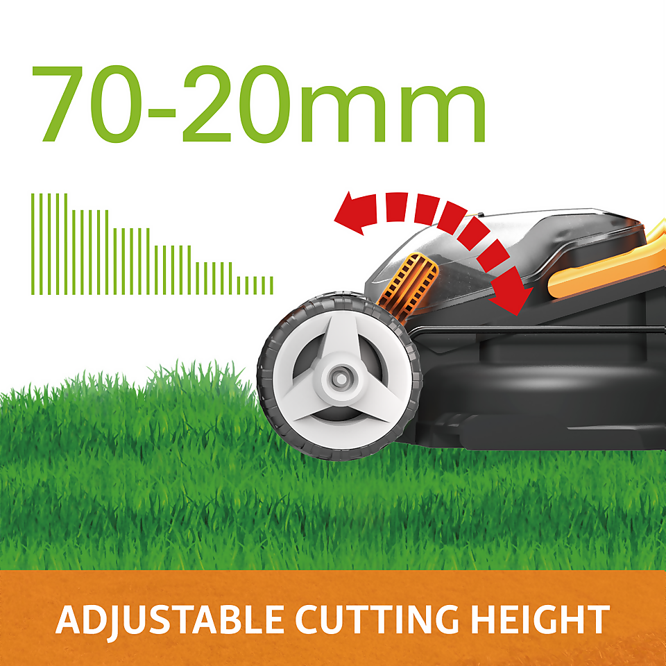 WORX 40V WG927E Cordless Lawn Mower Trimmer Twin pack 34cm Homebase