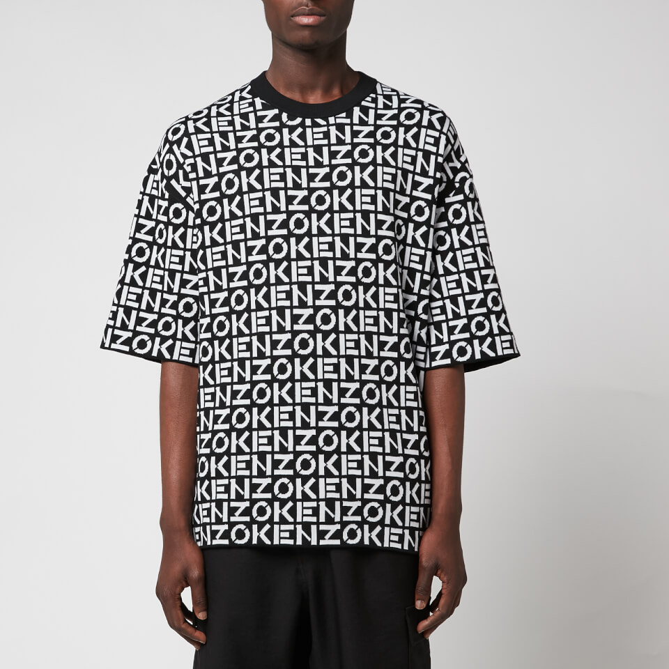 KENZO Men's Monogram Oversized T-Shirt - Black - S | Coggles