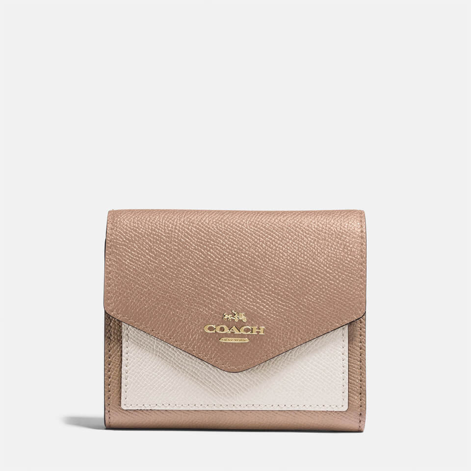 Coach Women's Small Colourblock Wallet - Taupe/Multi