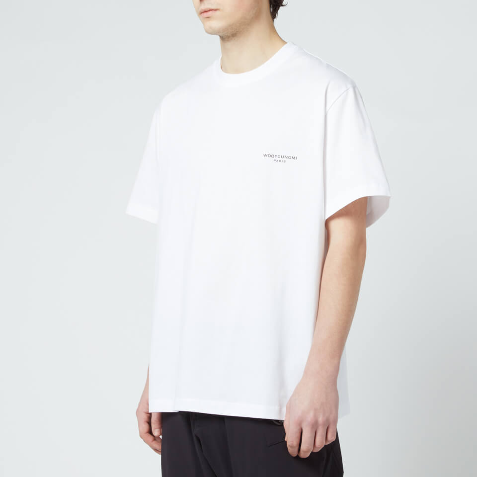 WOOYOUNGMI メンズ 半袖Tシャツ W251TS08701W Wooyoungmi Men's Colour Changing Flowers T-Shirt - White