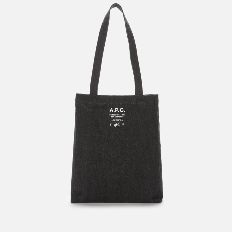 A.P.C. Women s Lou Tote Bag Faux Black Coggles