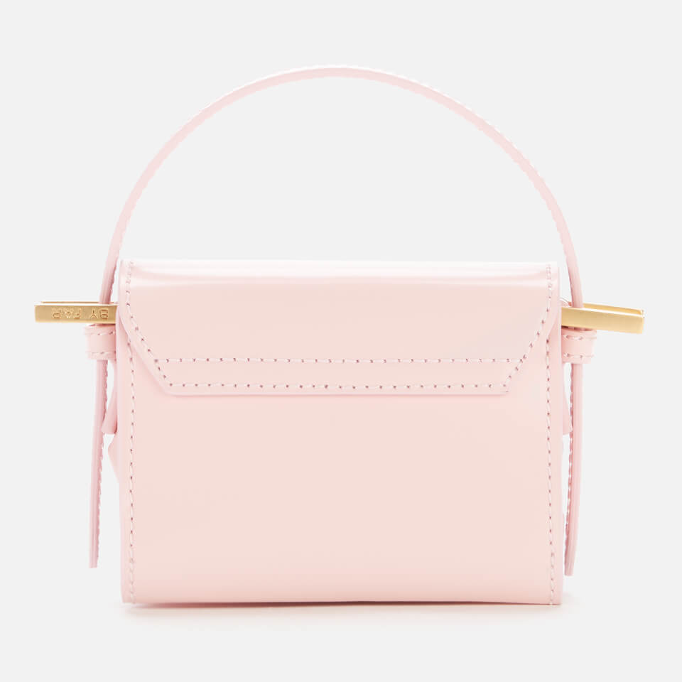 BY FAR Women's Micro Fran Peony Semi Patent Bag - Peony