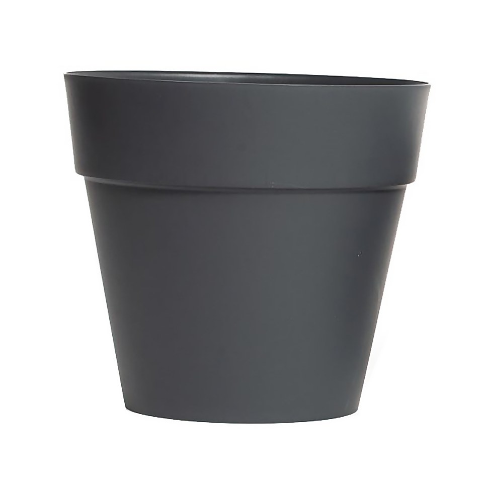 Soho Contemporary Grey Planter - 20cm